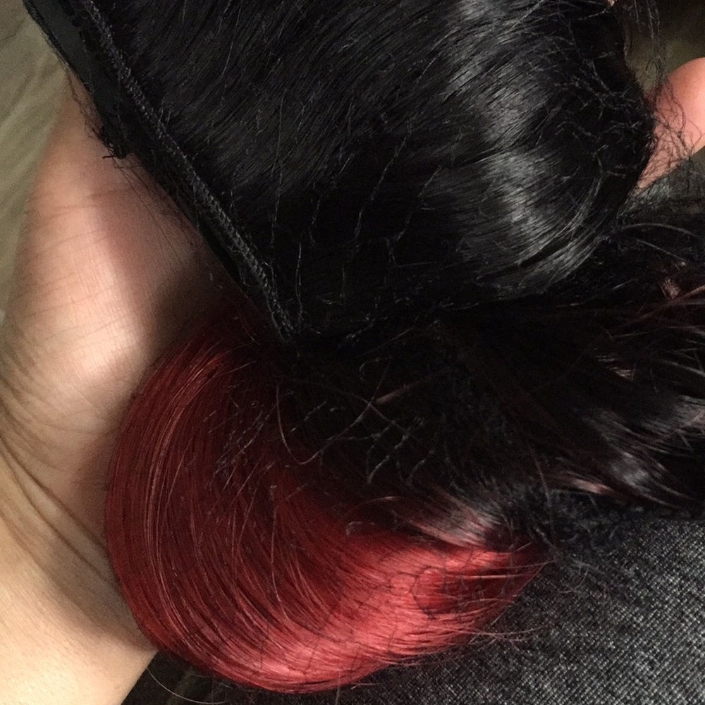 New ombré black and red hair extensions - Picture 5 of 8